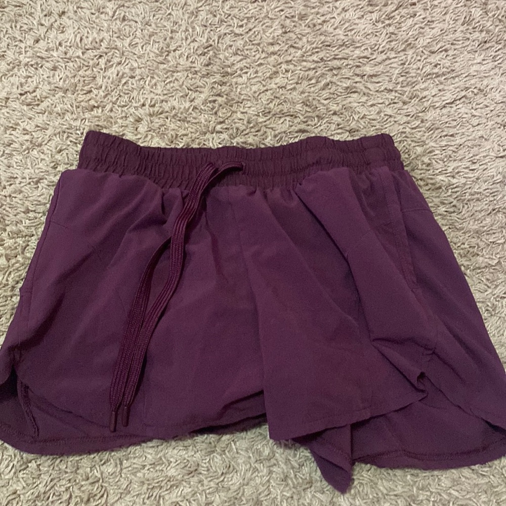 Purple shorts